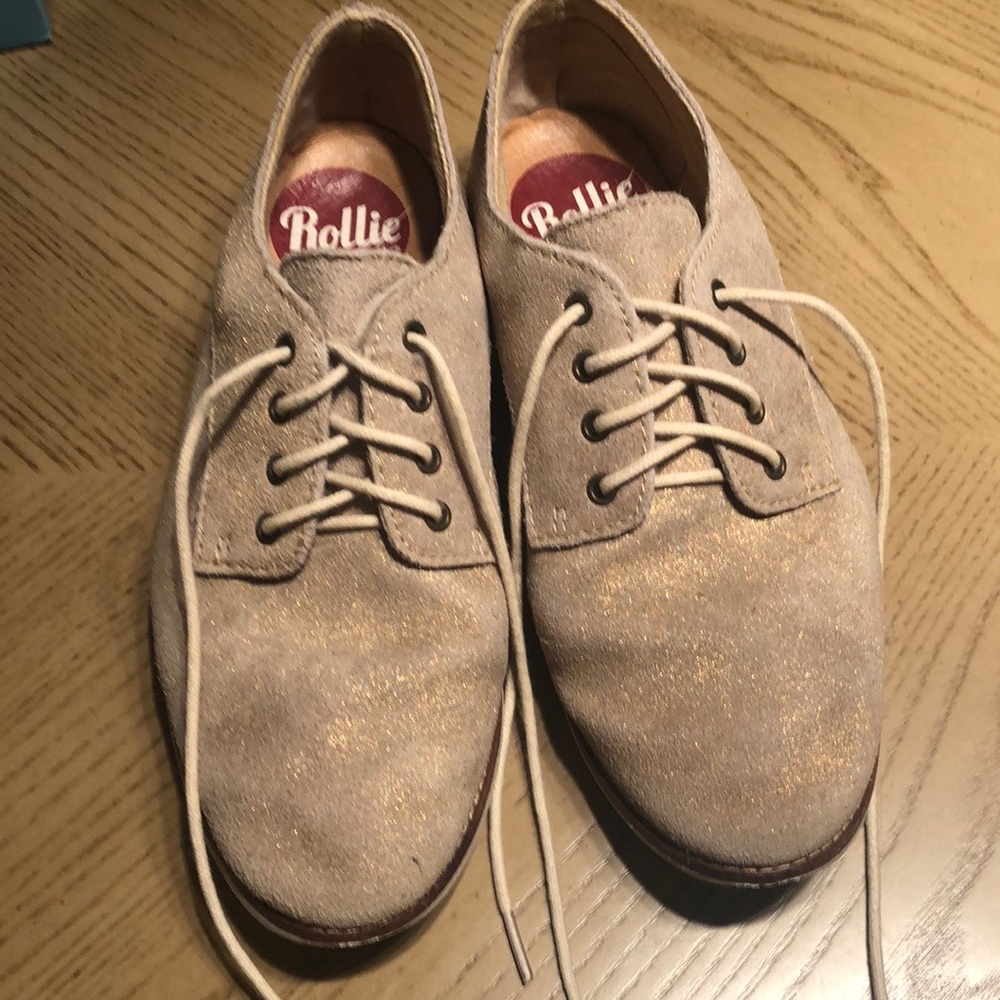 Rollie Gold sparkle shoes
